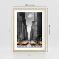 Plakat w ramie 30x40 - Wibracje Nowego Jorku - miasto, Nowy Jork - rama drewno