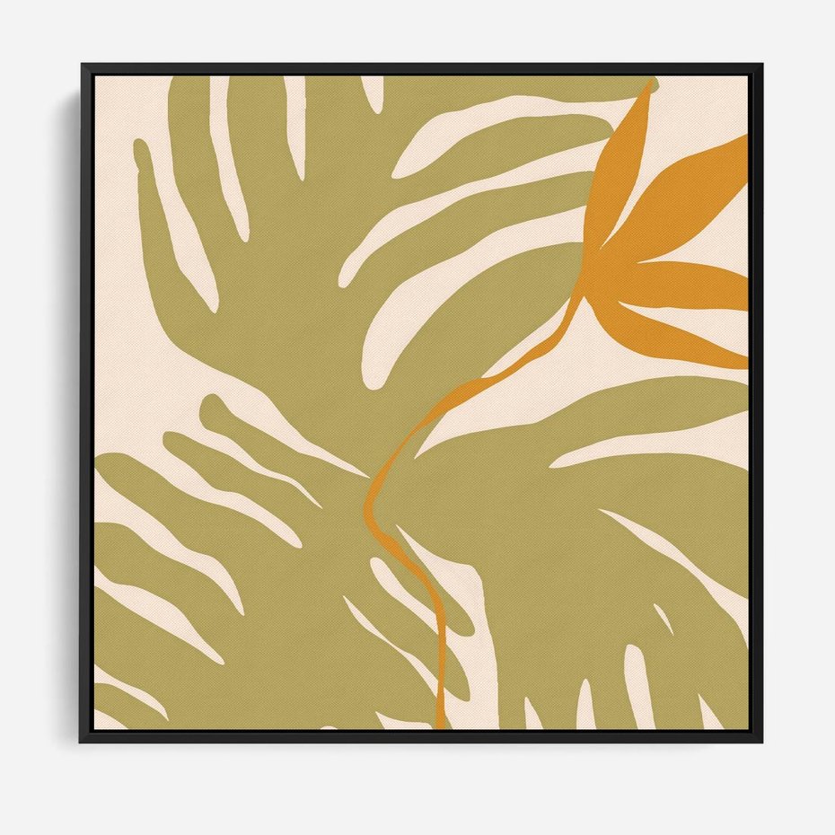 Obraz w ramie 50x50 - Konturem Zmiękczane - minimalistyczny obraz, nowoczesny - rama czarna