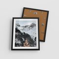 Plakat w ramie 40x50 - Górski Raj - góry, śnieg - rama czarna