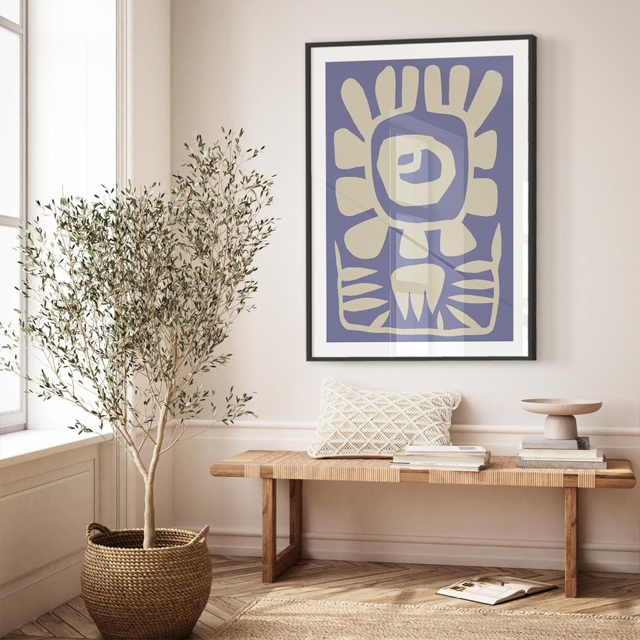 Plakat bez ramy 21x30 - Widok Abstrakcyjny - skandynawski styl, plakat