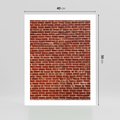 Plakat bez ramy 40x50 - Mur z Cegieł - cegły, mur