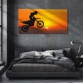 Obraz na płótnie 120x60 - Adrenalina motocyklowego motocrossu - motocykl, motocross