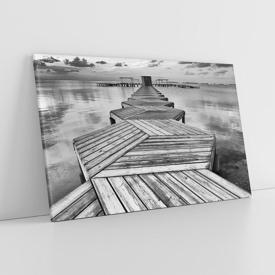 Obraz na płótnie 120x80 - Pomost nad Morzem - pomost, morze