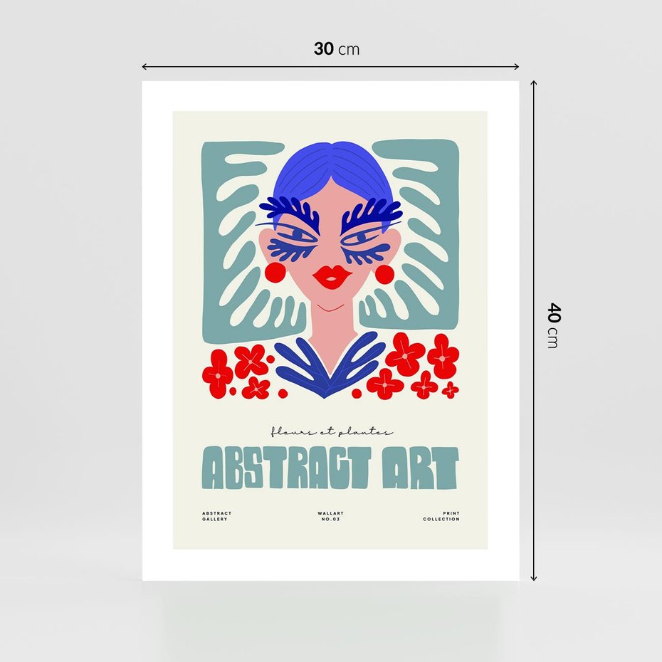 Plakat bez ramy 30x40 - Podróżne Impulsy - abstrakcja, kobieta