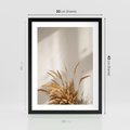 Plakat w ramie 30x40 - mpresyjne układy traw - boho, trawy - rama czarna