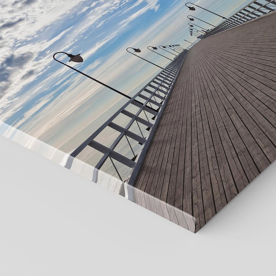 Obraz na płótnie 60x60 - Molo nad Bałtykiem w Gdyni - molo, Gdynia