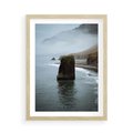 Plakat w ramie 50x70 - Mistyczna Aura - morze, mgła - rama drewno