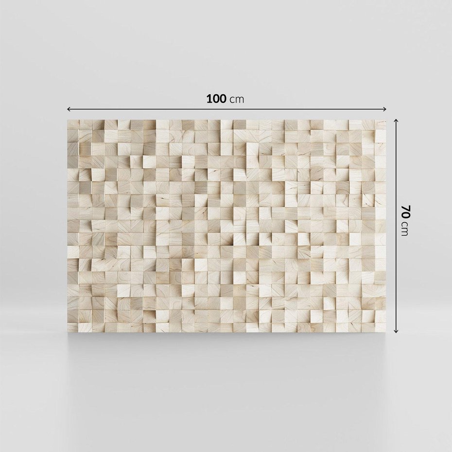Obraz na płótnie 100x70 - Geometryczne 3D: Abstrakcyjna Harmonia - geometryczne, 3D
