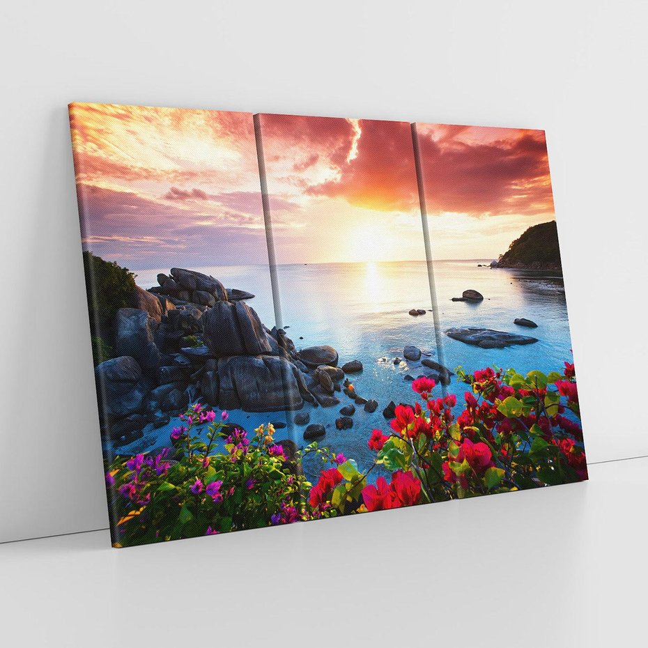 Obraz na płótnie 120x80 - Rajskie plaże Tajlandii - Tajlandia, plaża