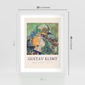 Plakat w ramie 30x40 - Sztuka z Reprodukcją G. Klimta - Gustav Klimt, reprodukcja - rama biała