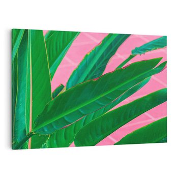 Obraz na płótnie 70x50 - Odezwij się do przeszłości - liście, retro