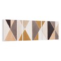 Obraz na płótnie 90x30 - Odblaski niespełnionych marzeń - kompozycja z trójkątów, mix kolorów ziemi