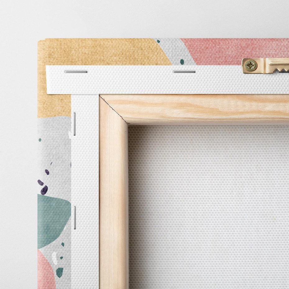 Obraz na płótnie 100x70 - Eklektyczny Mix - kolaż, pastelowe abstrakcyjne plamy