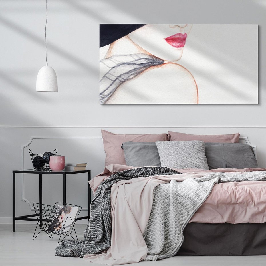 Obraz na płótnie 120x60 - Stylowa Ekspresja - kobieta, moda