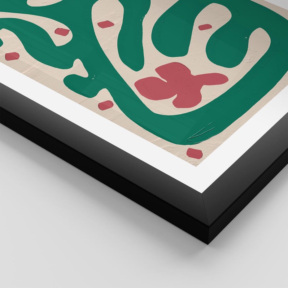 Plakat w ramie 30x40 - Boho Widoki - abstrakcyjny obraz, plakat - rama czarna