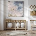 Obraz w ramie 80x80 - Luksusowa Dekoracja - marmur, złoto - rama drewno