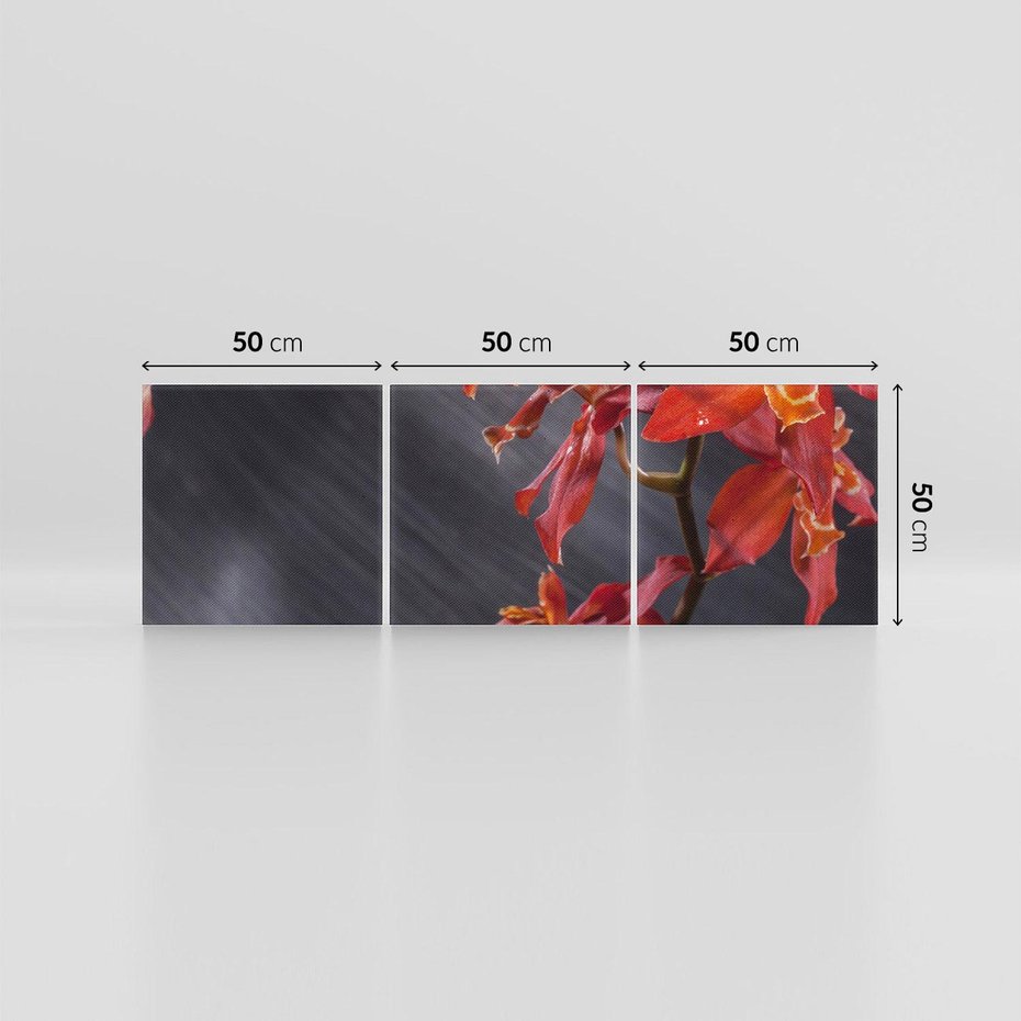 Obraz na płótnie 150x50 - Kolorowy Raj - kwiaty, tropikalne