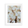Plakat w ramie 40x50 - Białe Narcyzy - narcyzy, kwiaty - rama biała