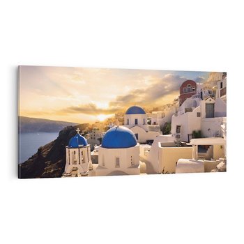 Obraz na płótnie 140x70 - Błękitna oaza w Grecji - Santorini, Grecja