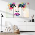 Obraz na płótnie 120x80 - Kobieta Abstrakcja Twarz - kobieta, abstrakcja