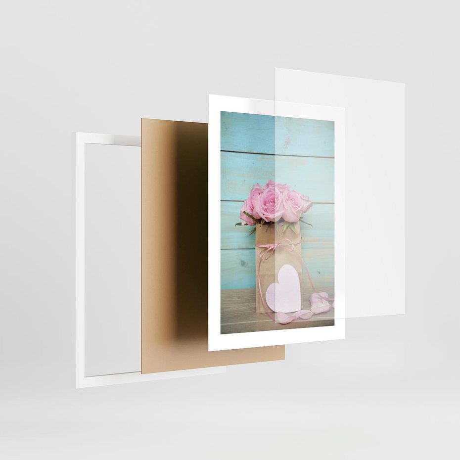 Plakat w ramie 30x40 - Uczucie W Pełnym Rozkwicie - kwiaty, romantyczne - rama biała