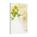 Obraz na płótnie 50x70 - Subtelność białych frezji - frezja, białe