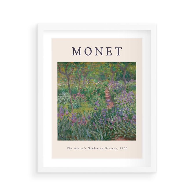 Plakat w ramie 40x50 - Reprodukcja Moneta - Monet, reprodukcja - rama biała