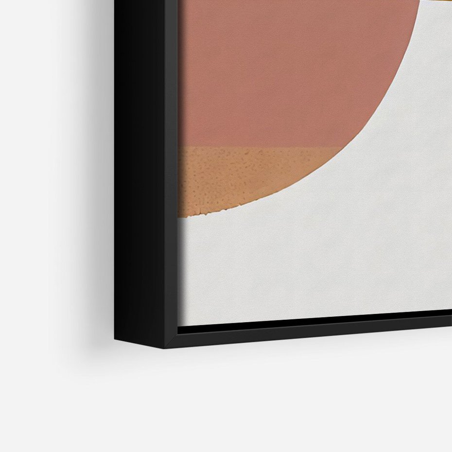 Obraz w ramie 50x70 - Emocje w akwarelach - geometryczne dziwne kształty, turkusowy - rama czarna