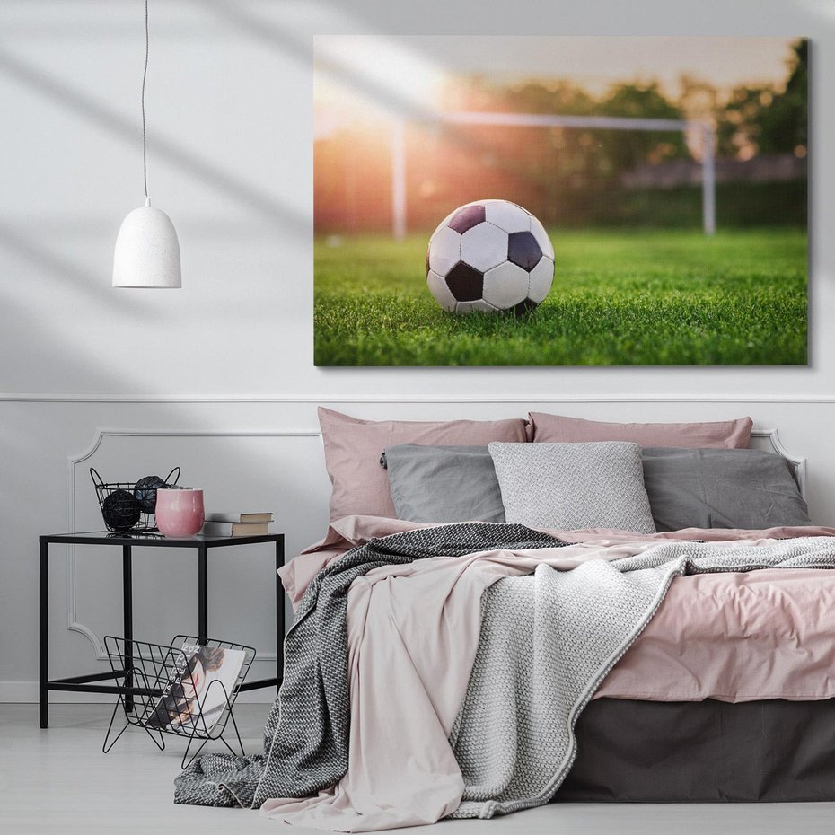 Obraz na płótnie 120x80 - Emocje na stadionie - piłka nożna, stadion