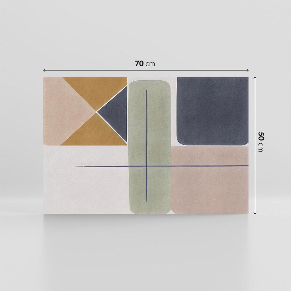 Obraz na płótnie 70x50 - Sztuka Abstrakcji - geometryczne kształty, kolorowe prostokąty