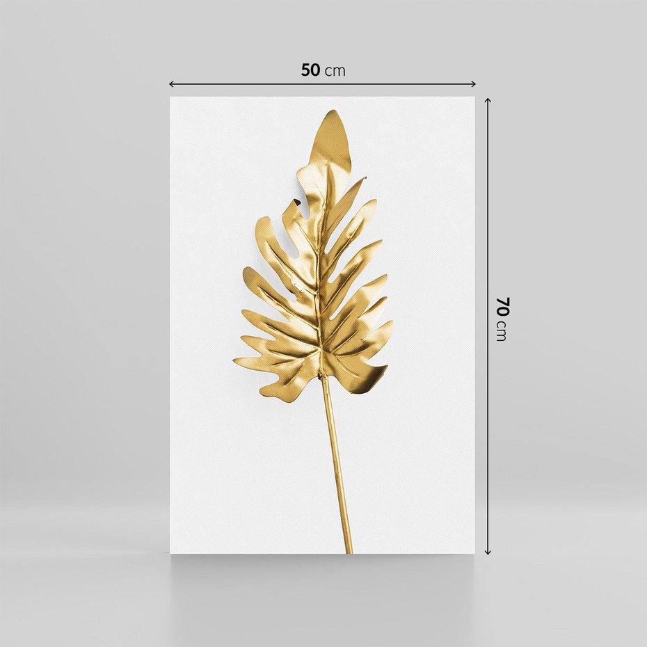 Obraz na płótnie 50x70 - Ponadczasowy Urok - złote, liście
