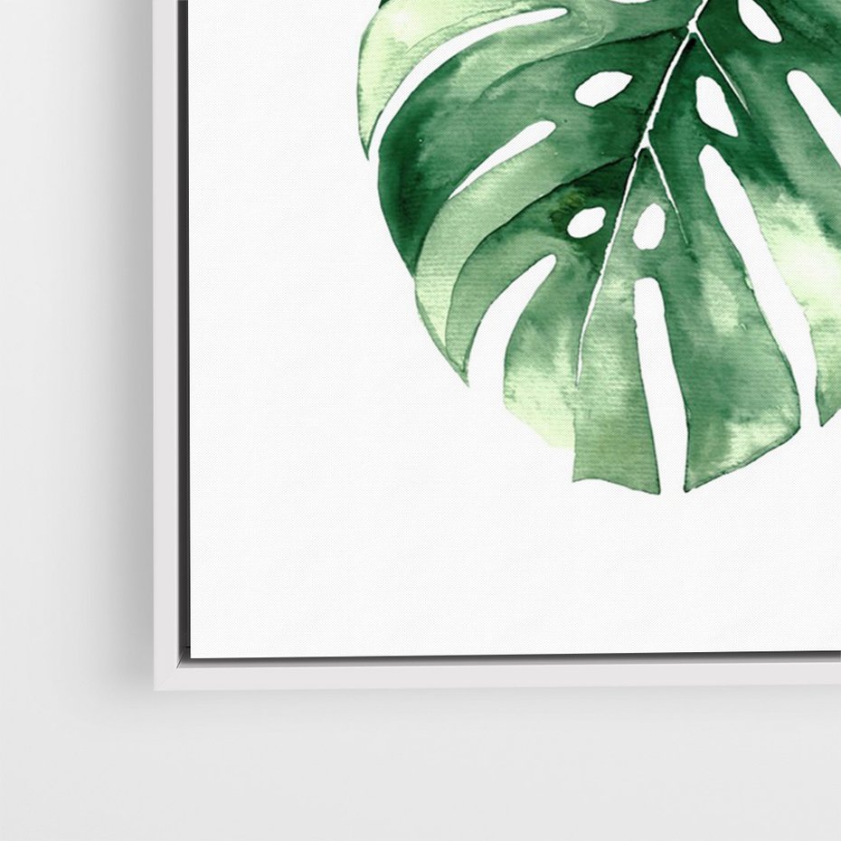 Obraz w ramie 80x120 - Przyjemność Złotej Natury - złote, liście - rama biała