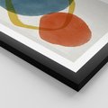 Plakat w ramie 40x50 - Modernistyczna Abstrakcja: Kolorowe Plamy - abstrakcja, modern - rama czarna