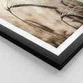 Plakat w ramie 30x40 - Źdźbło Pszenicy: Blisko Natury - źdźbło pszenicy, pszenica - rama czarna