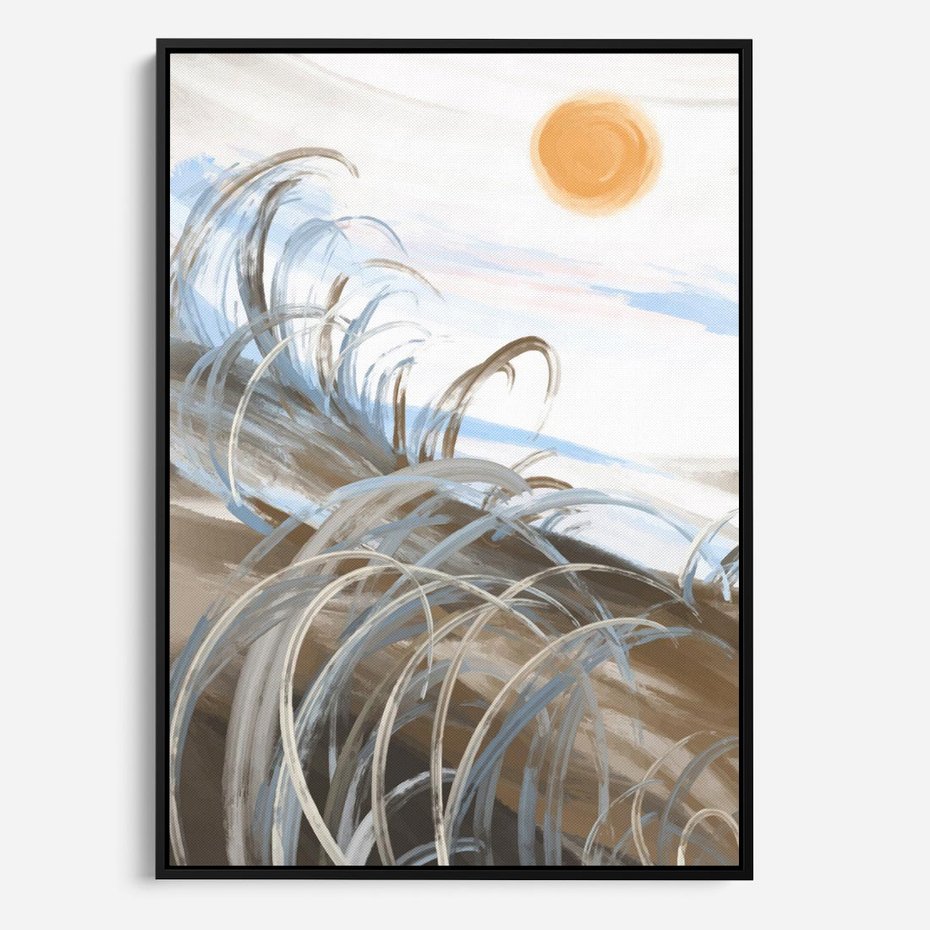 Obraz w ramie 50x70 - Zaklęty Wschód - akwarela, obraz - rama czarna