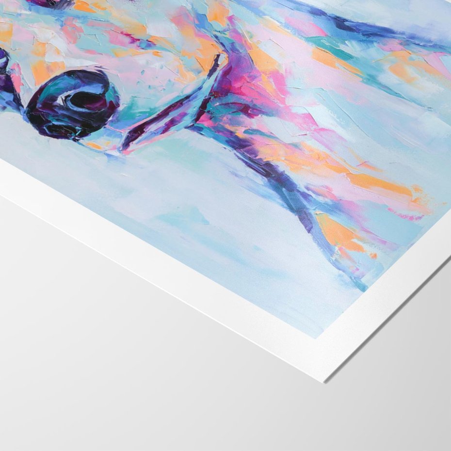 Plakat bez ramy 50x70 - Cześć! Jak się Masz? - obraz olejny, zabawna sztuka