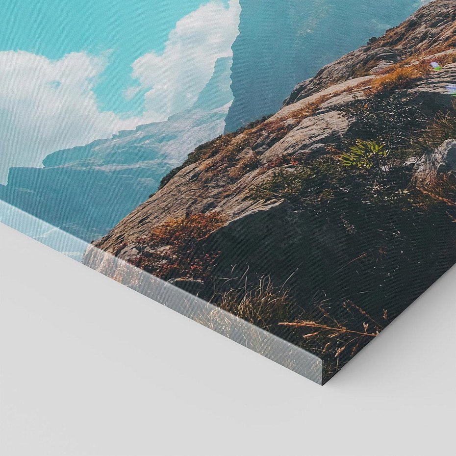 Obraz na płótnie 100x70 - Inspirujący Pejzaż - ścieżka, górska