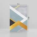 Obraz na płótnie 70x100 - Geometryczne Elementy - geometryczne kształty, elementy złota