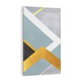 Obraz na płótnie 50x70 - Geometryczne Elementy - geometryczne kształty, elementy złota