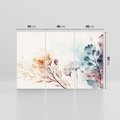 Obraz na płótnie 120x80 - Nostalgiczne tańce pędzla - akwarelowe kwiaty, gałęzie