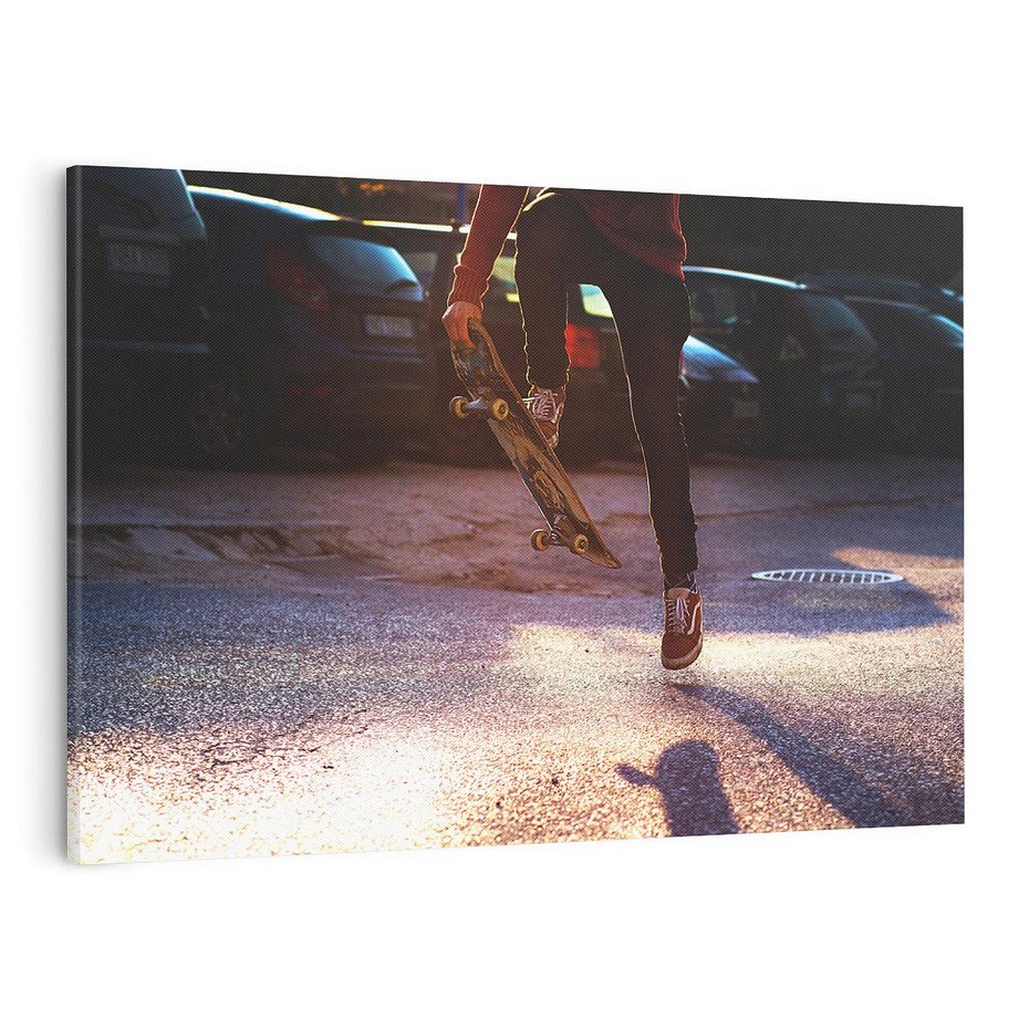 Obraz na płótnie 120x80 - Deskorolkowa Adrenalina Sportu - deskorolka, skateboard