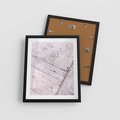 Plakat w ramie 40x50 - Nowoczesna Elegancja - beton, struktura - rama czarna