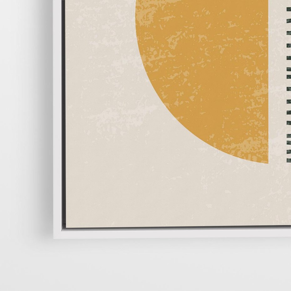 Obraz w ramie 80x80 - Kształty Nowych Granic - nowoczesna sztuka, minimalizm - rama biała