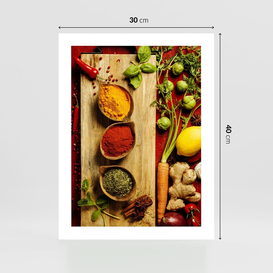 Plakat bez ramy 30x40 - Smakowy Zmysł - przyprawy, kuchnia