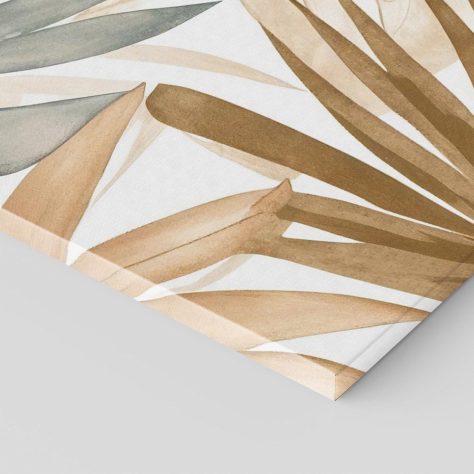 Obraz na płótnie 100x70 - Liście w Akwareli - akwarela, malowane liście