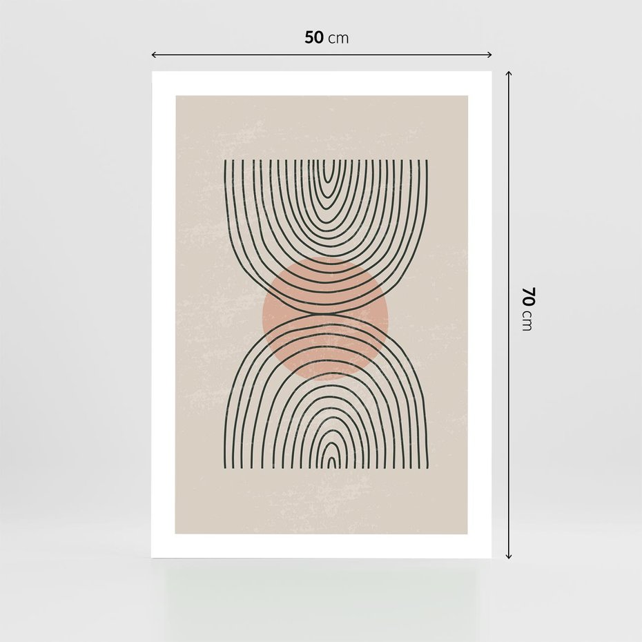 Plakat bez ramy 50x70 - Nowy Rytuał - abstrakcyjna sztuka, boho kształty