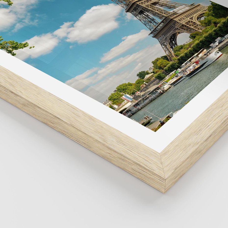 Plakat w ramie 40x50 - Paryż Eiffla - Paryż, Eiffla - rama drewno