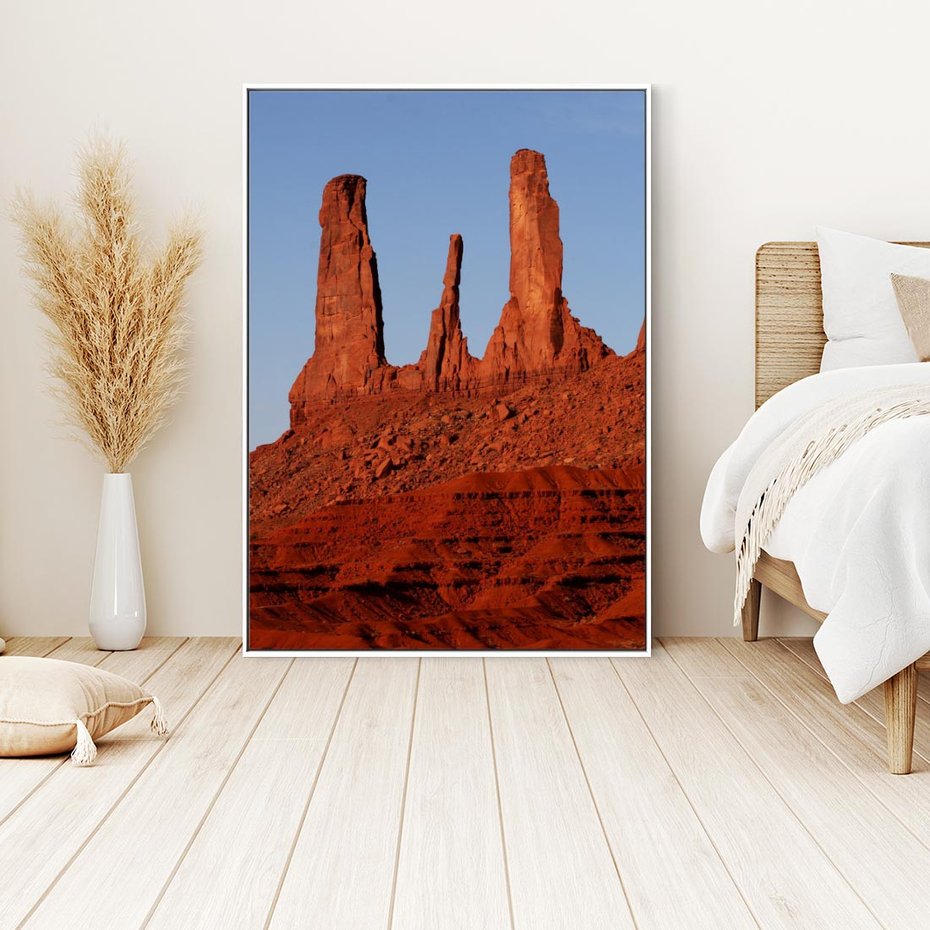 Obraz w ramie 80x120 - Wielki Kanion - majestat pustyni - Wielki Kanion, pustynia - rama biała