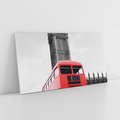 Obraz na płótnie 120x60 - Autobusy w tętniącym życiem Londynie - Londyn, autobus