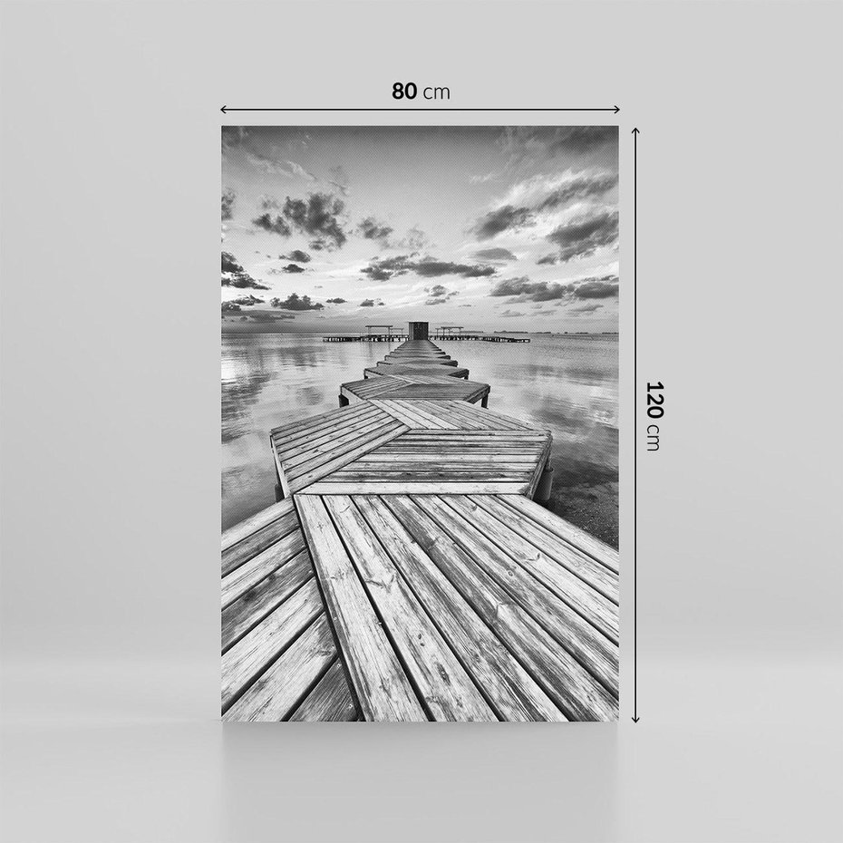 Obraz na płótnie 80x120 - Pomost nad Morzem - pomost, morze